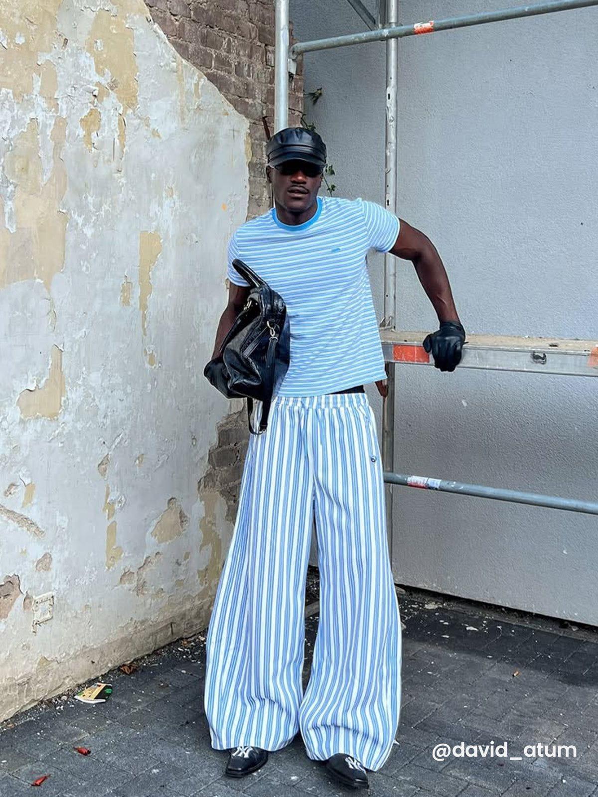 Aelfric Eden Stripe Super Baggy Barrel Sweatpants Product Image