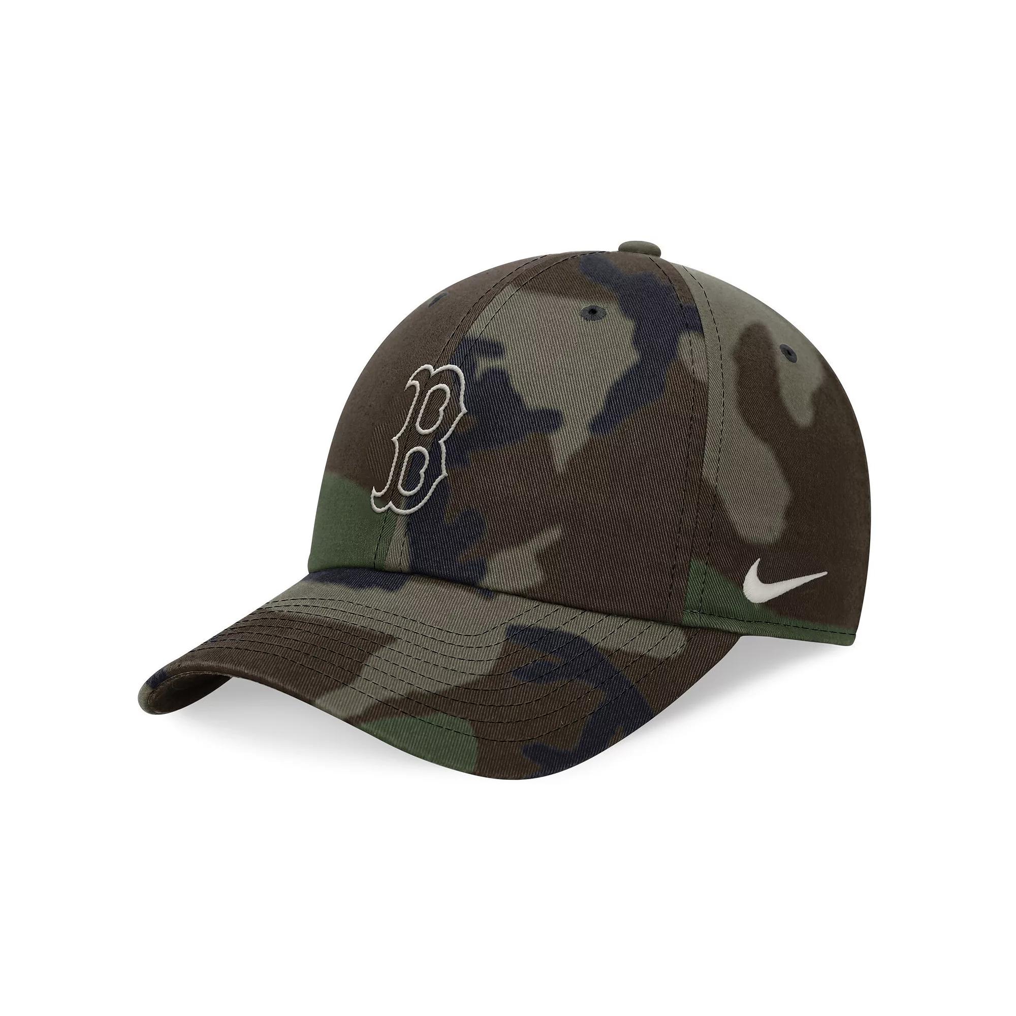 Men's Nike Camo Boston Red Sox Club Adjustable Hat, Size: Medium/Large, Green Product Image