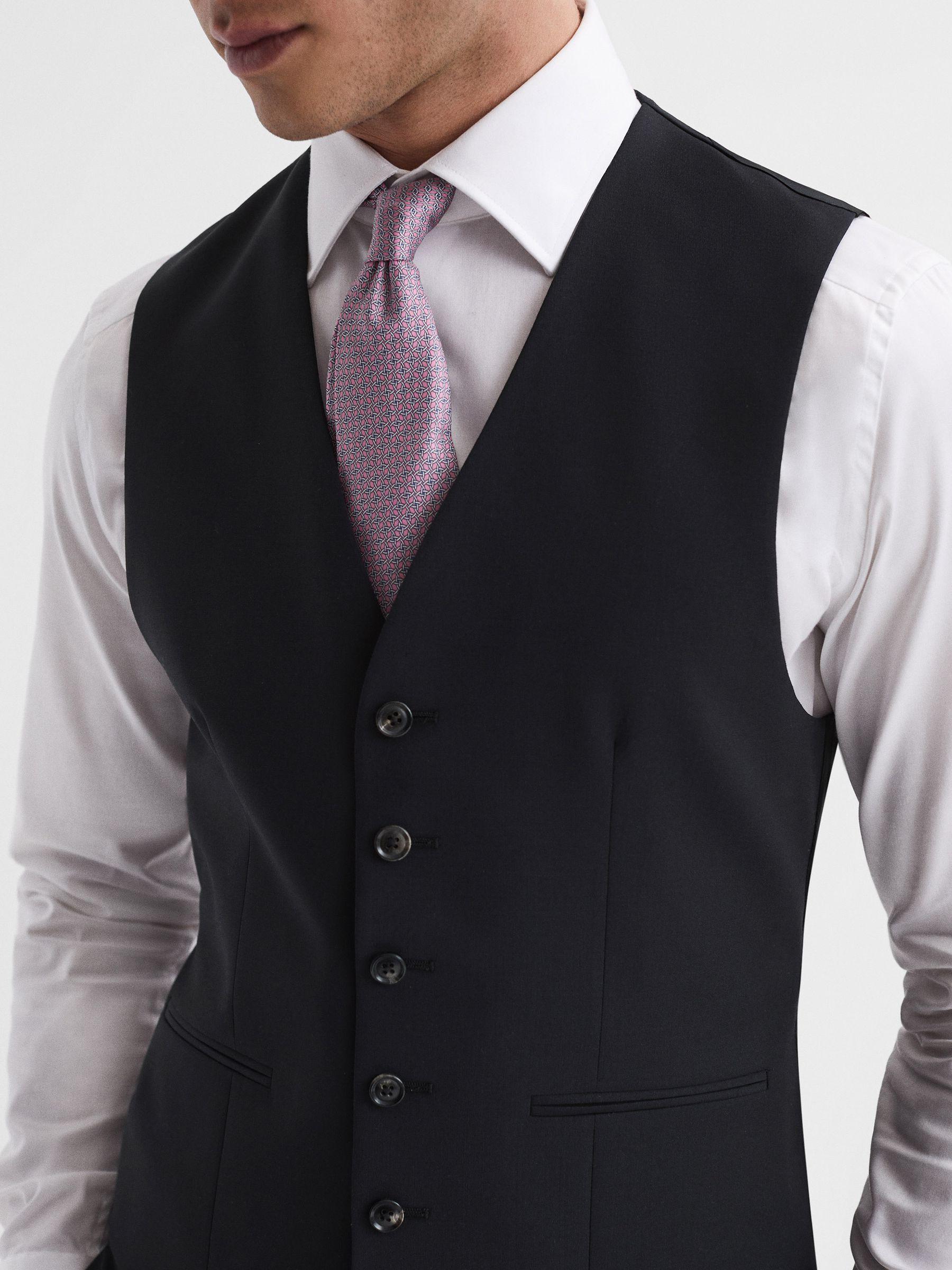 Modern Fit Travel Waistcoat in Black Product Image