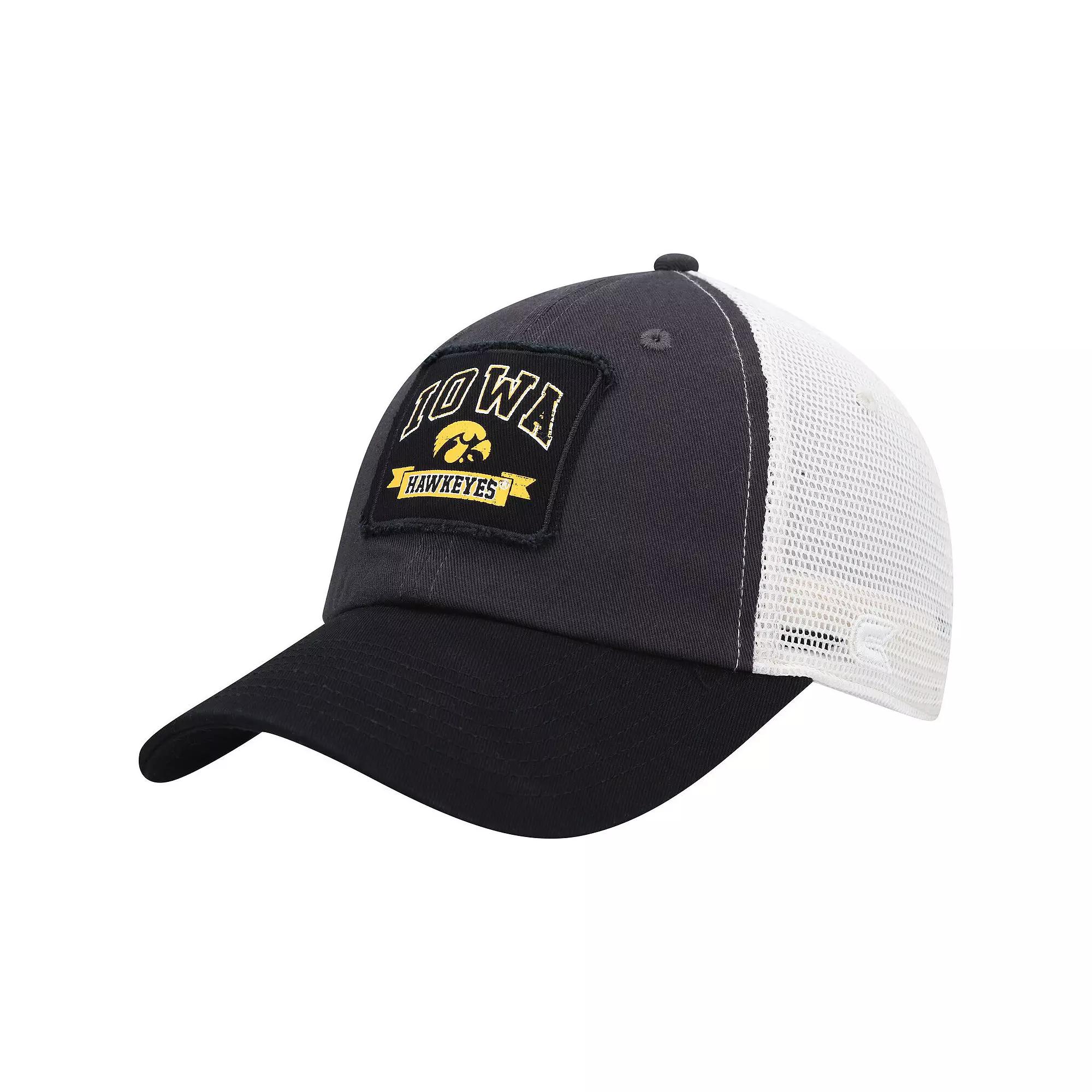 Men's Colosseum  Charcoal Iowa Hawkeyes Objection Snapback Hat Product Image