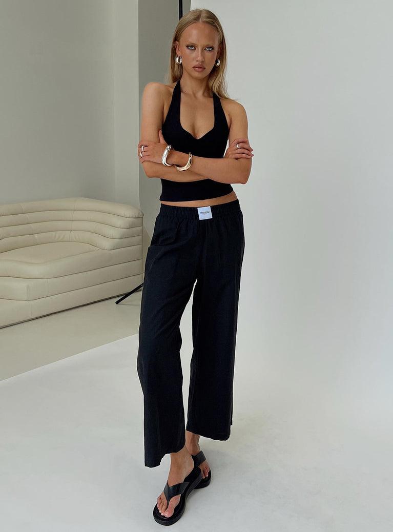 Beach House Pants Black Product Image
