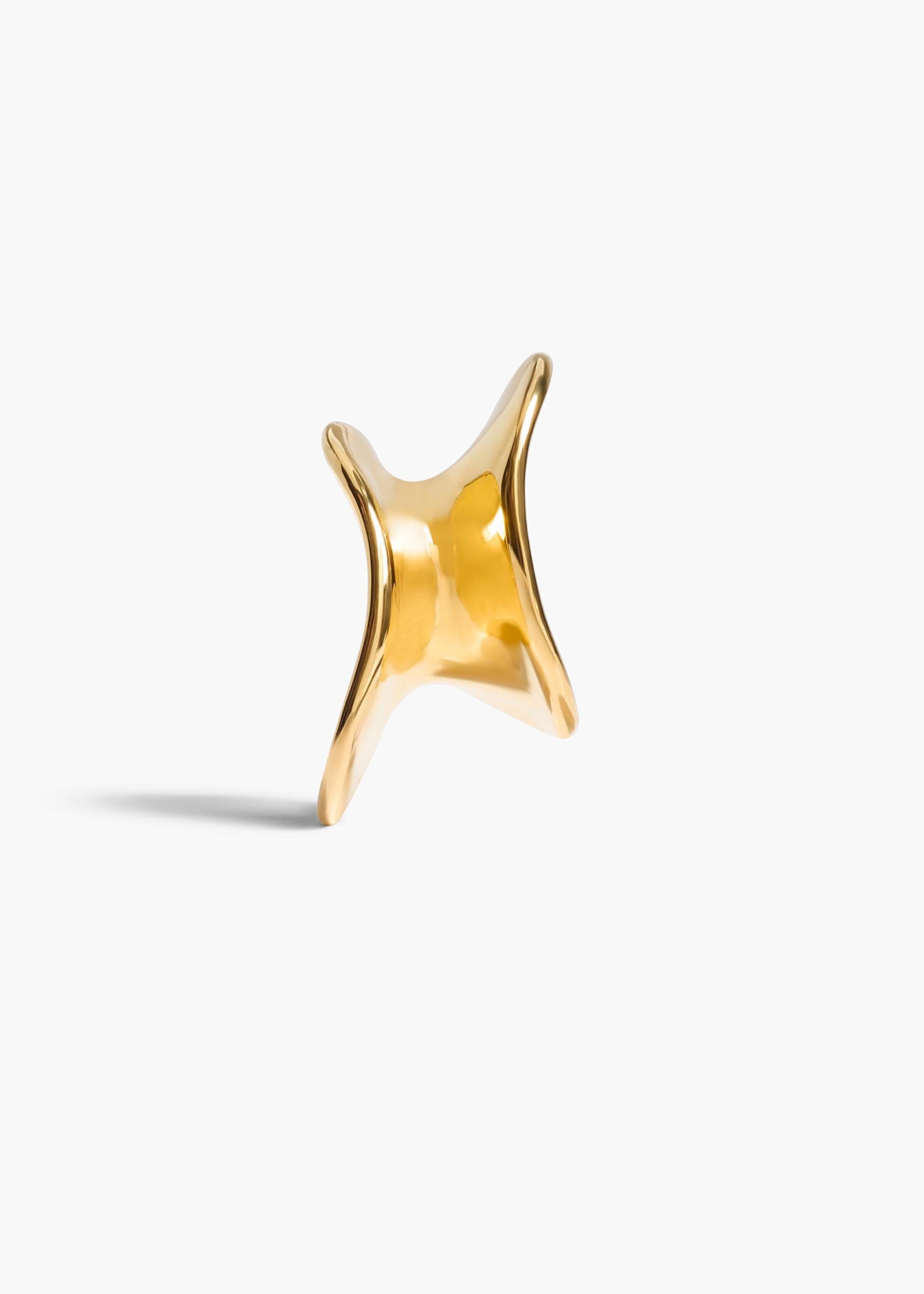 Shadow Hair Cuff in Gold Product Image