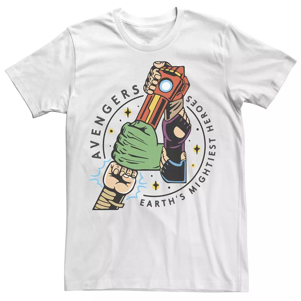 Men's Marvel Avengers Lock Arms Tee, Size: XXL, White Product Image