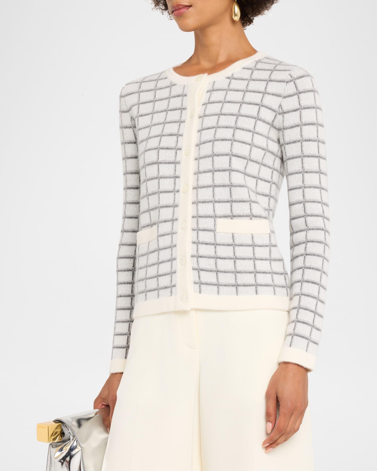 Cashmere Jacquard Grid Jacket Product Image