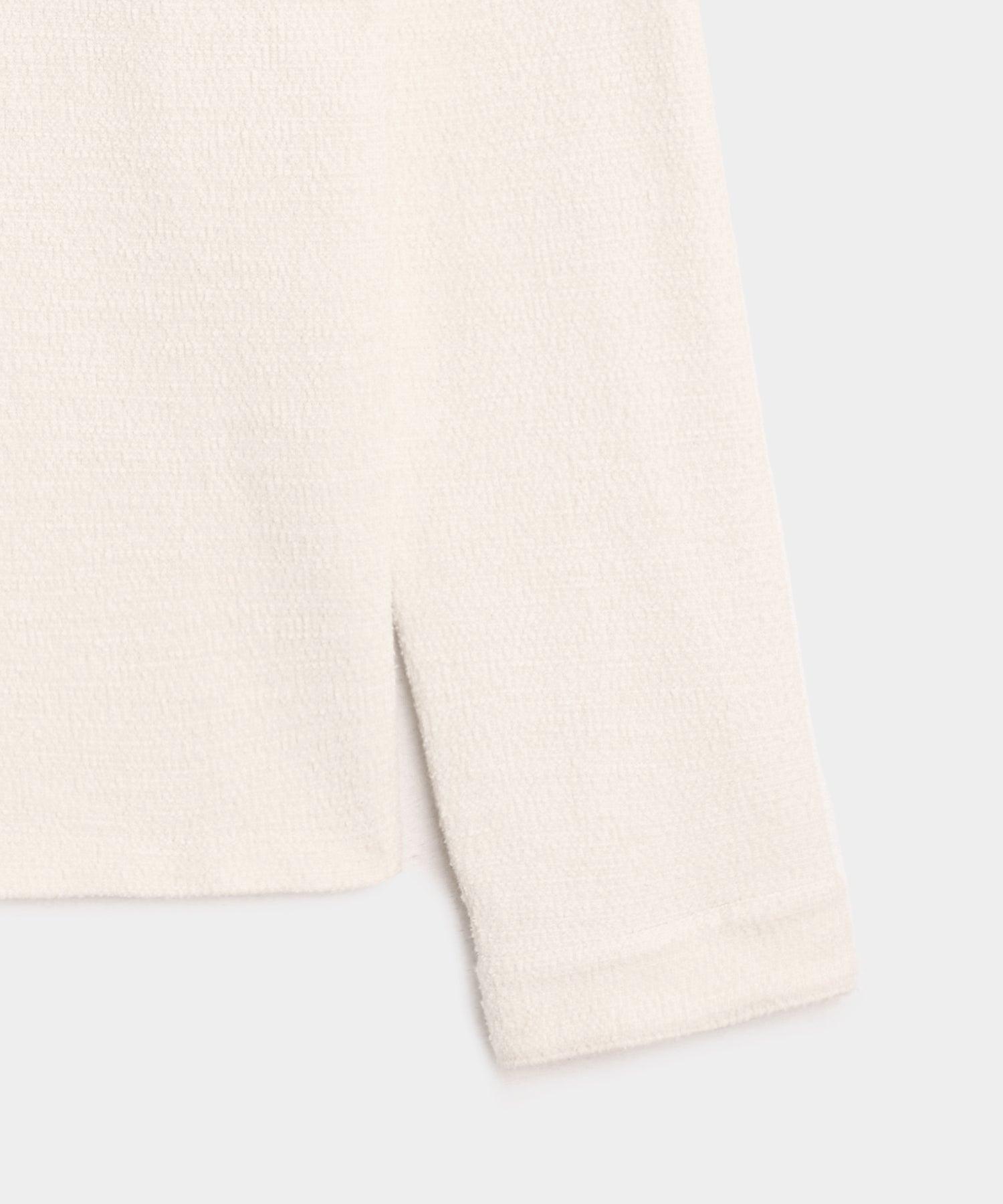 Boucle Band Collar Popover Shirt Product Image