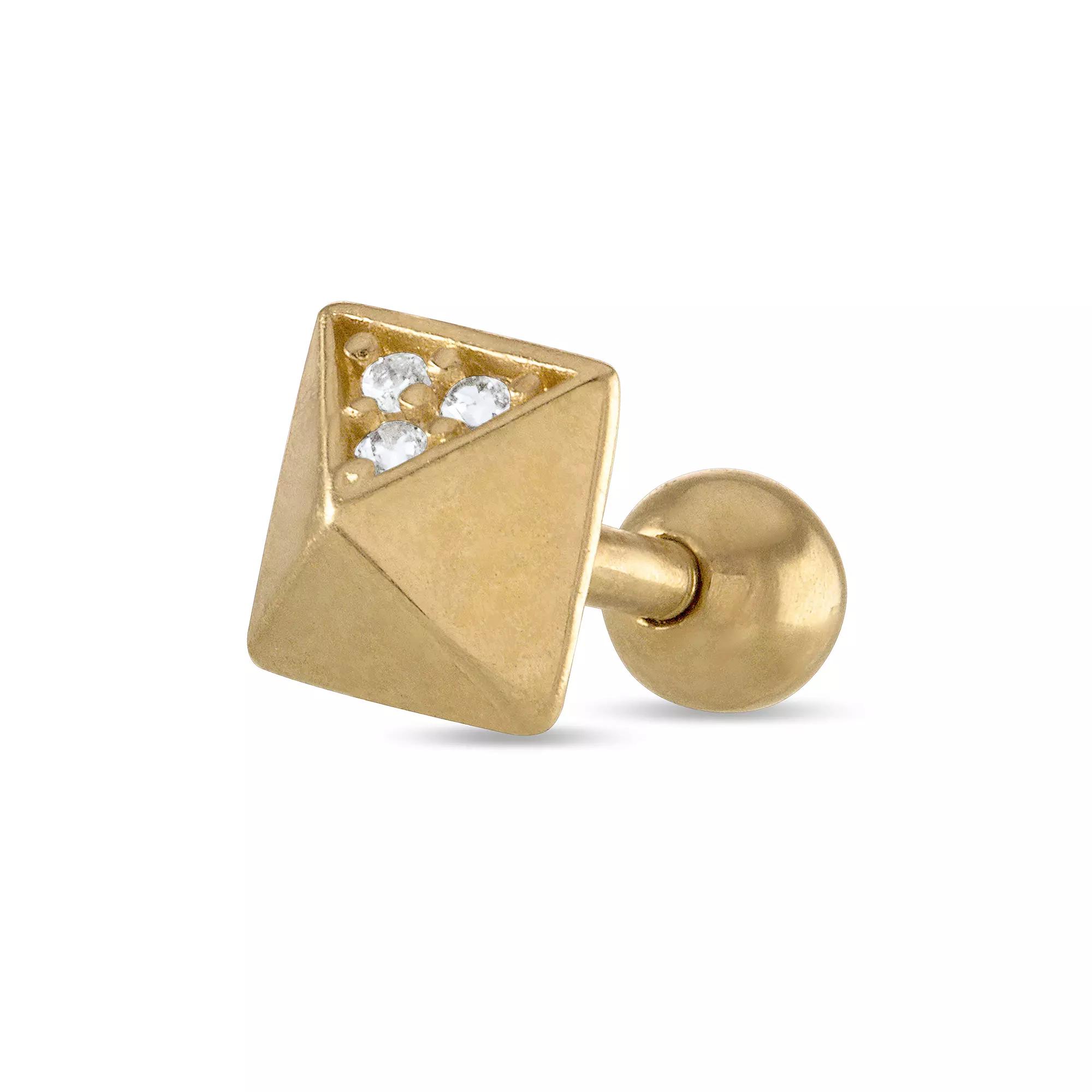 Amella Jewels 10k Gold Cubic Zirconia, Women's, Yellow Product Image