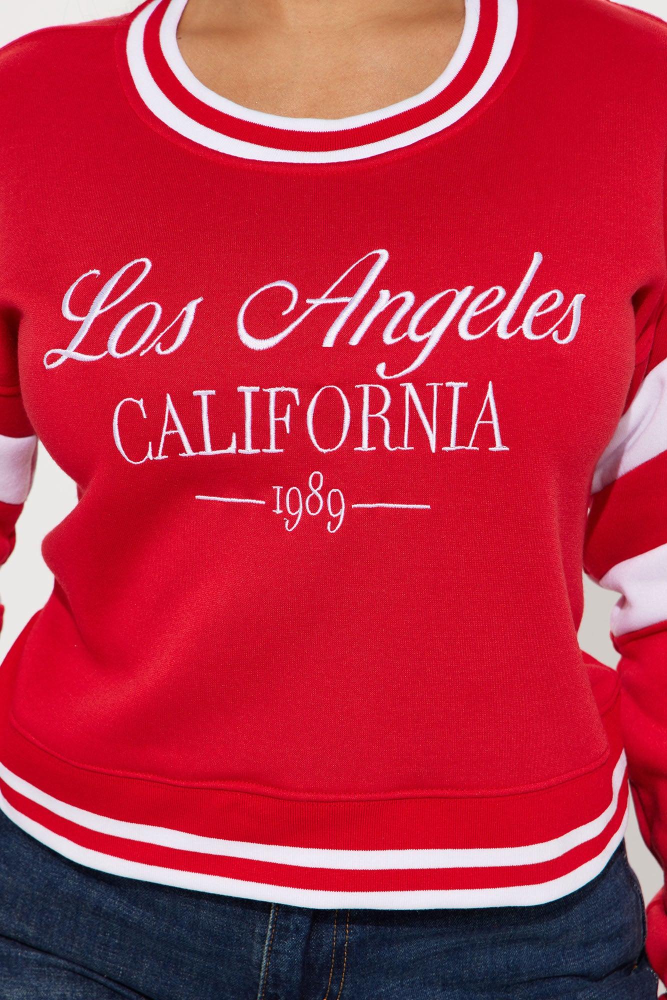 Los Angeles Sporty Sweatshirt - Red Product Image