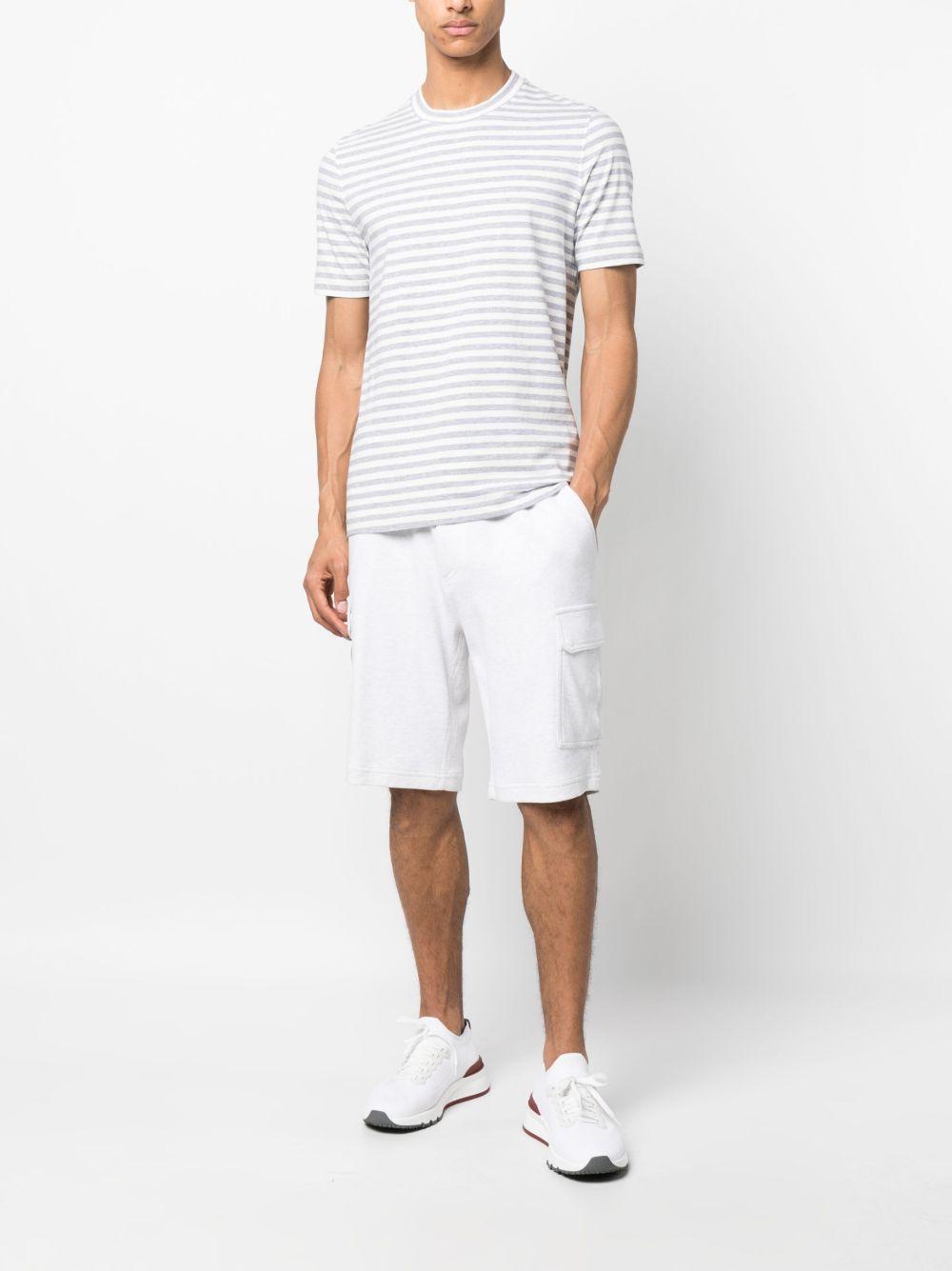striped round-neck T-shirt Product Image