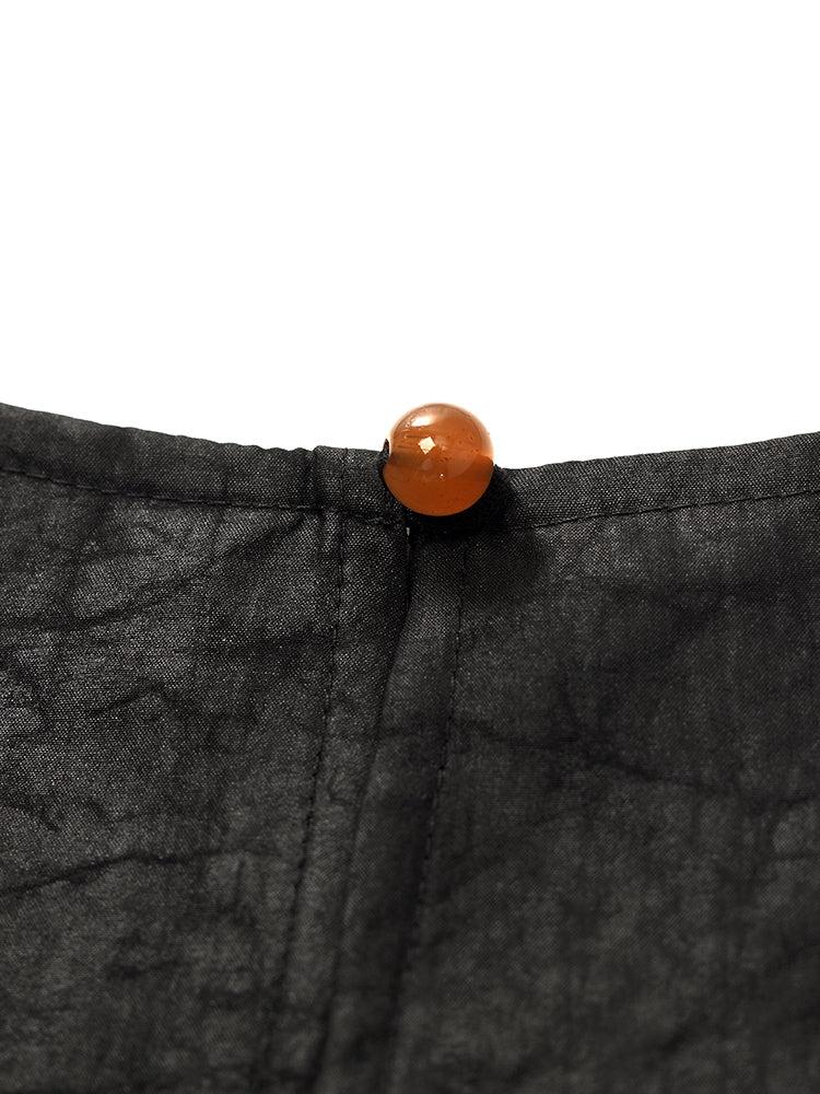 18 Momme Xiang Yun Silk Gathered Waist Women Midi Dress With Pockets Product Image