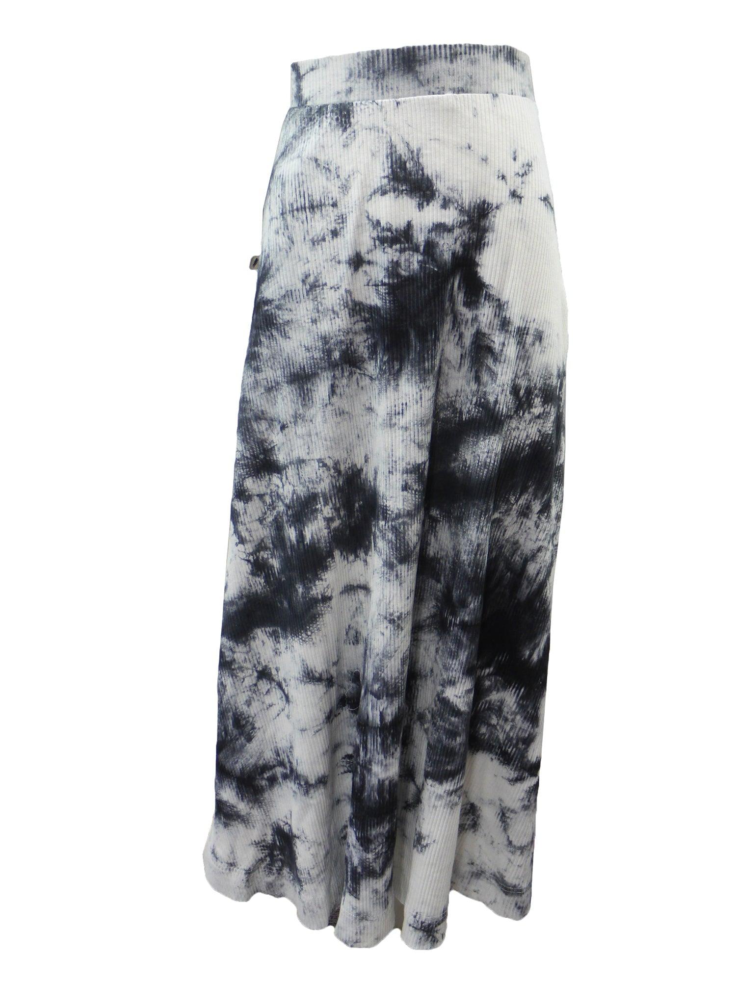 Lilac Tie-Dye Maxi Skirt Product Image