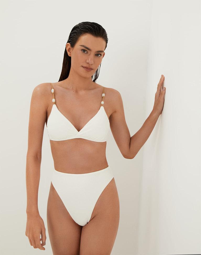 Firenze Gigi Hot Pant Bottom - White Product Image