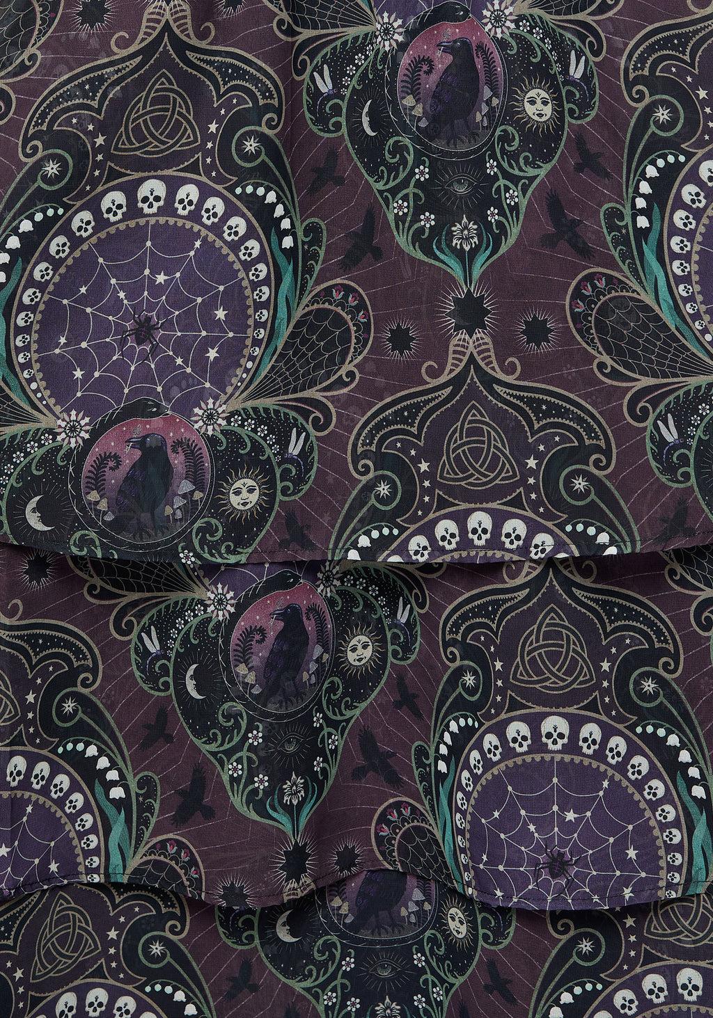 Clarette Chiffon Angel Sleeve Tiered Gown Product Image