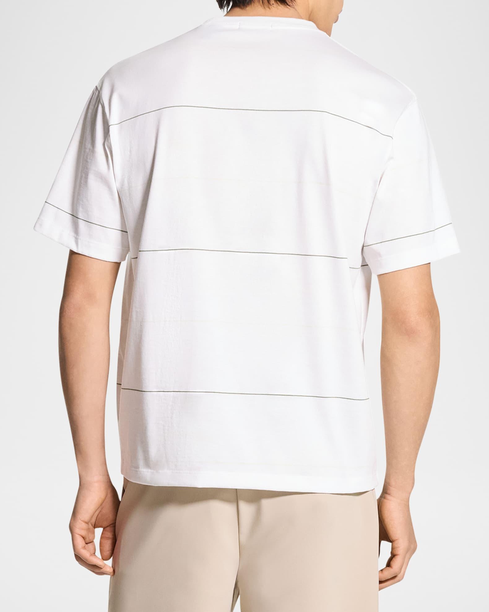 Men's Pima Cotton Wide Stripe Crewneck T-Shirt Product Image