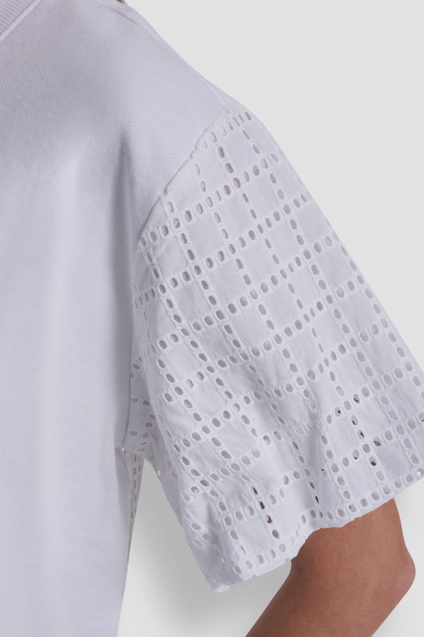 EYELET PUFF SLEEVE SHIRT Product Image