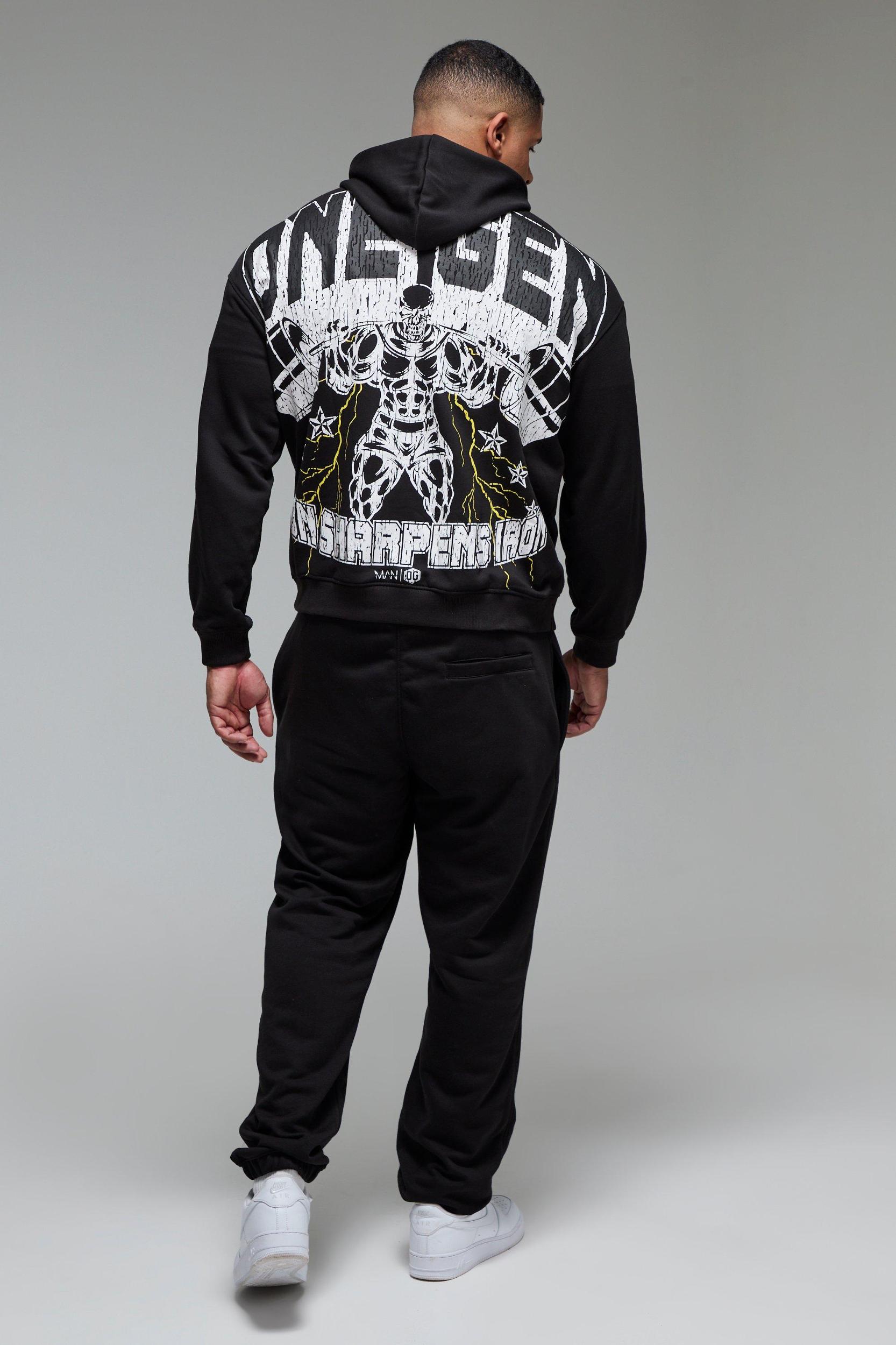 Man Active X OG Workout Oversized Hoodie | boohooMAN USA Product Image