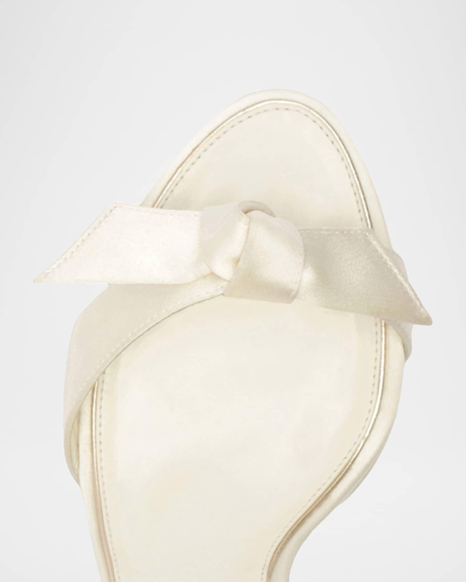 Clarita Satin Platform Block-Heel Sandals  Product Image