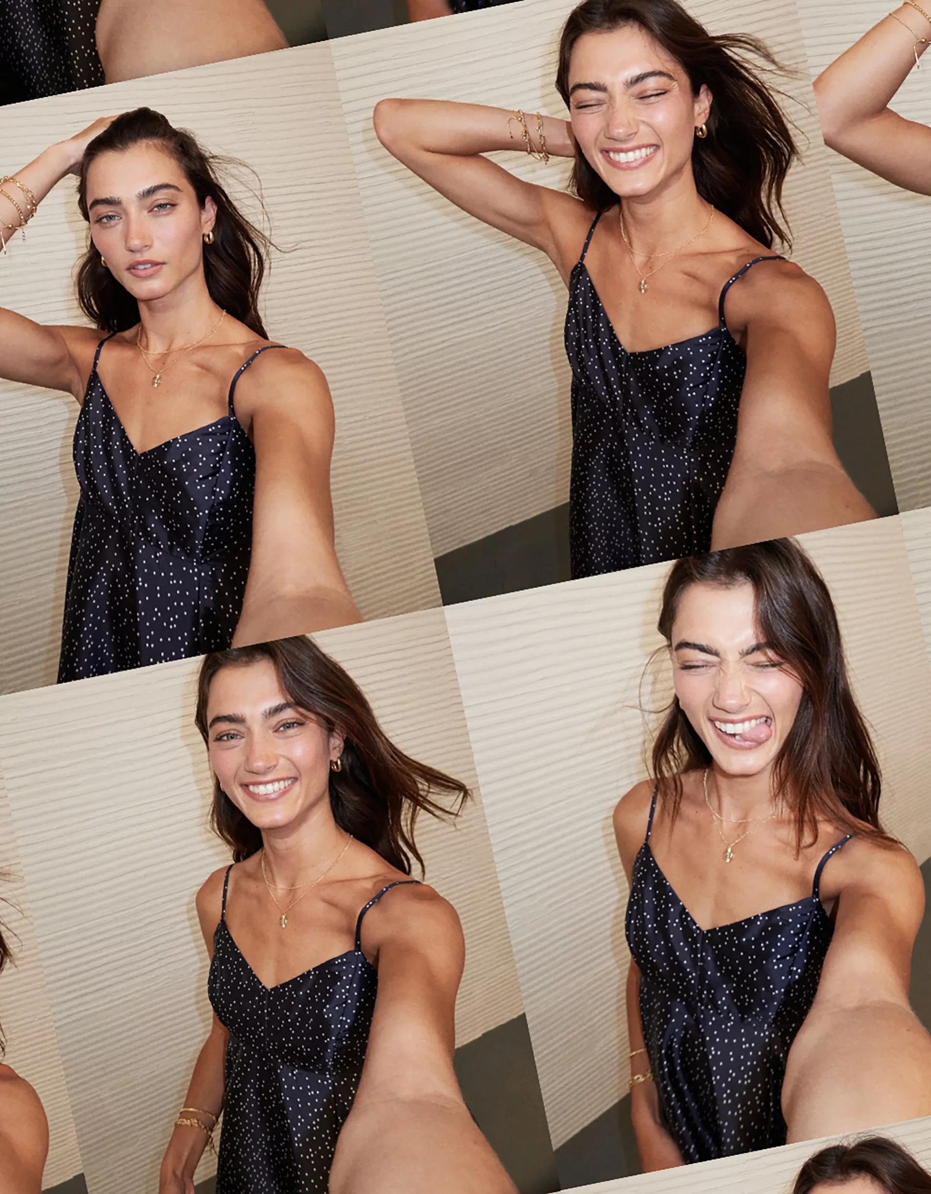 AE Bow Back Babydoll Mini Dress Product Image