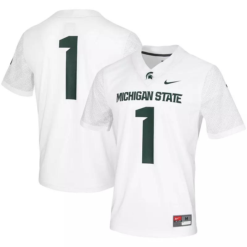 Mens Nike #1 Michigan State Spartans Untouchable Game Jersey Product Image