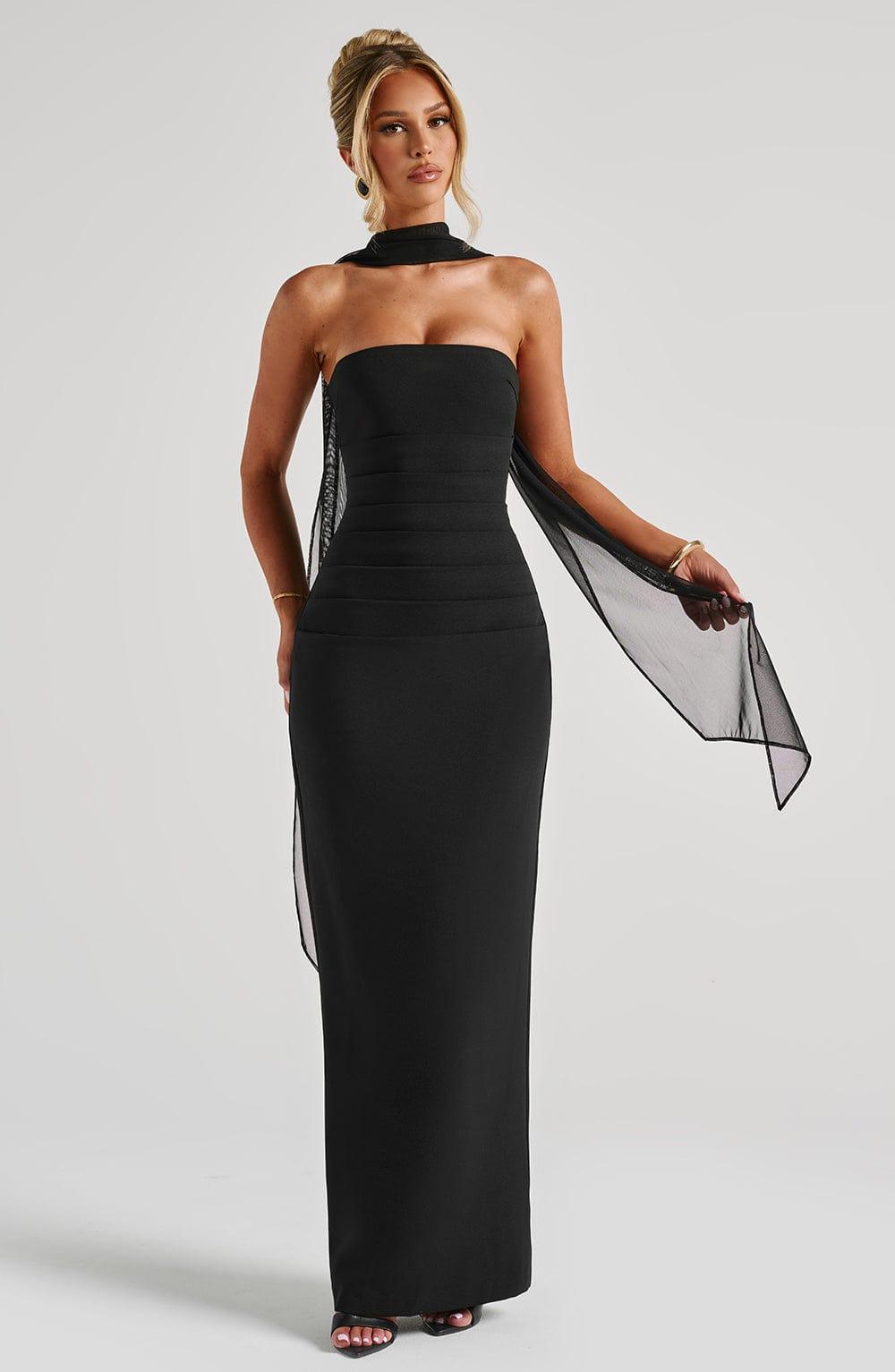 Yulia Maxi Dress - Black Product Image