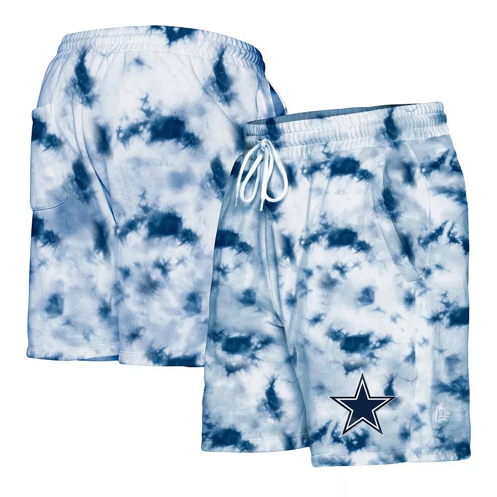 Men's New Era Navy Dallas Cowboys Tie-Dye Shorts, Size: 2XL, Blue Product Image