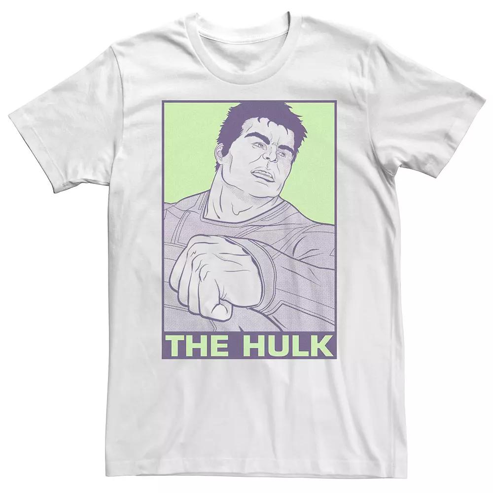 Big & Tall Marvel Avengers Endgame Hulk Pop Art Tee, Men's,  Product Image