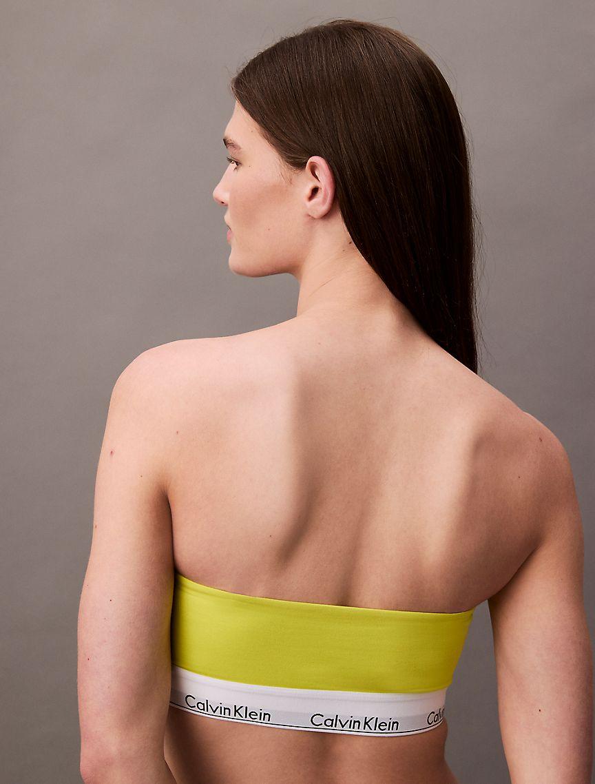 Icon Cotton Modal Lightly Lined Bandeau Bra Product Image