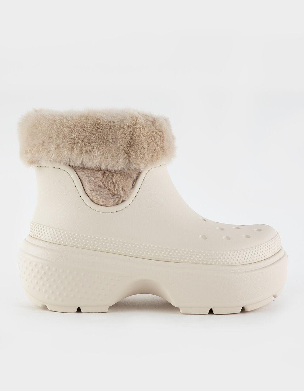 CROCS Stomp Lined Womens Boots - WHITE Product Image