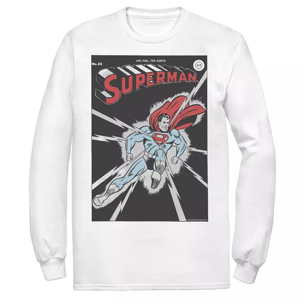 Men's DC Comics Superman No. 32 Comic Cover Poster Long Sleeve Tee,  Product Image