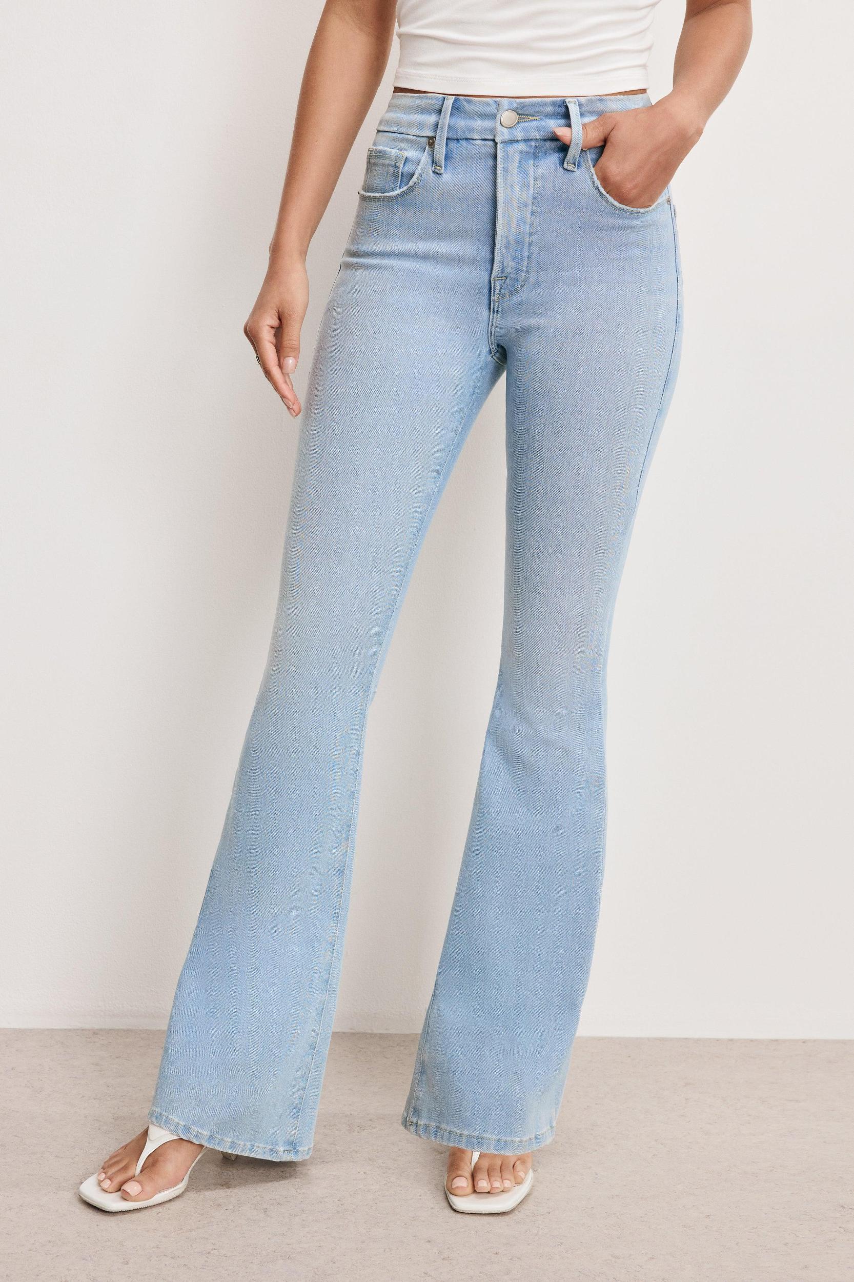 SOFT TECH GOOD LEGS FLARE JEANS | INDIGO841 Product Image