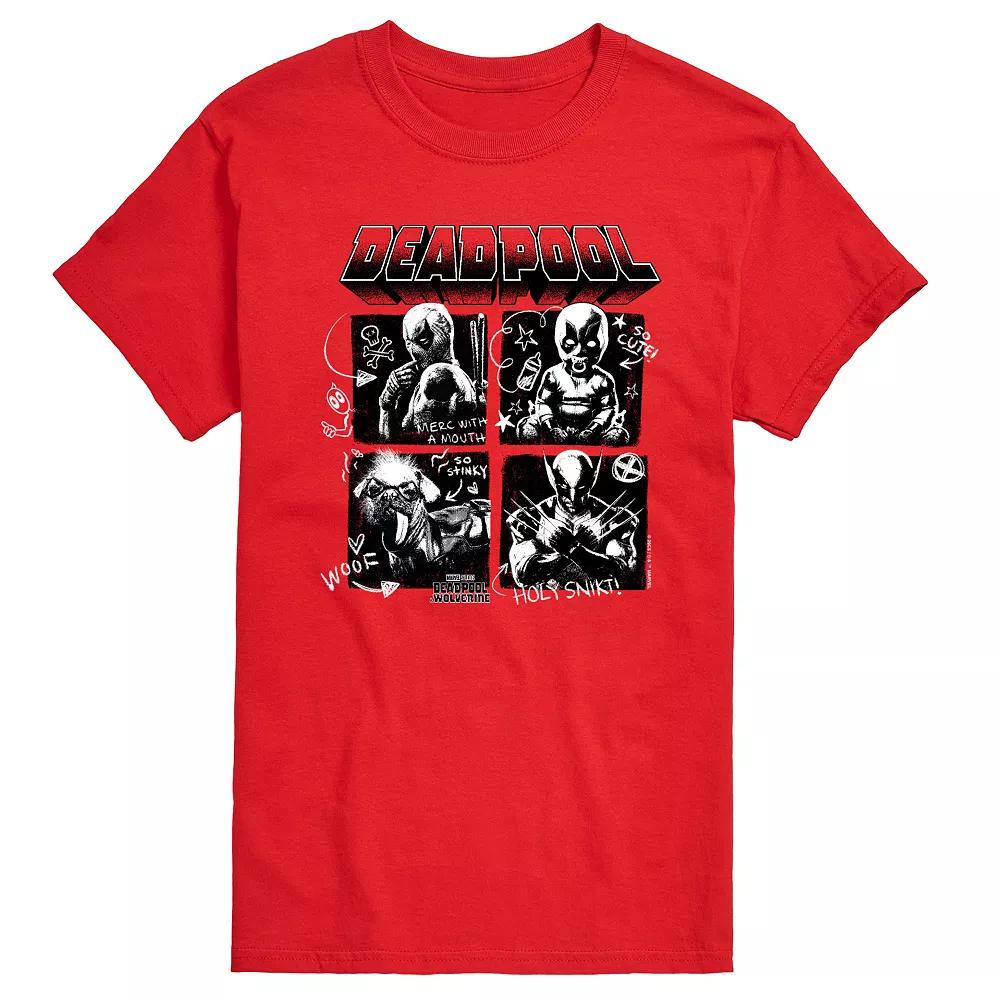 Big & Tall Marvel Deadpool & Wolverine Grid Graphic Tee, Men's,  Product Image