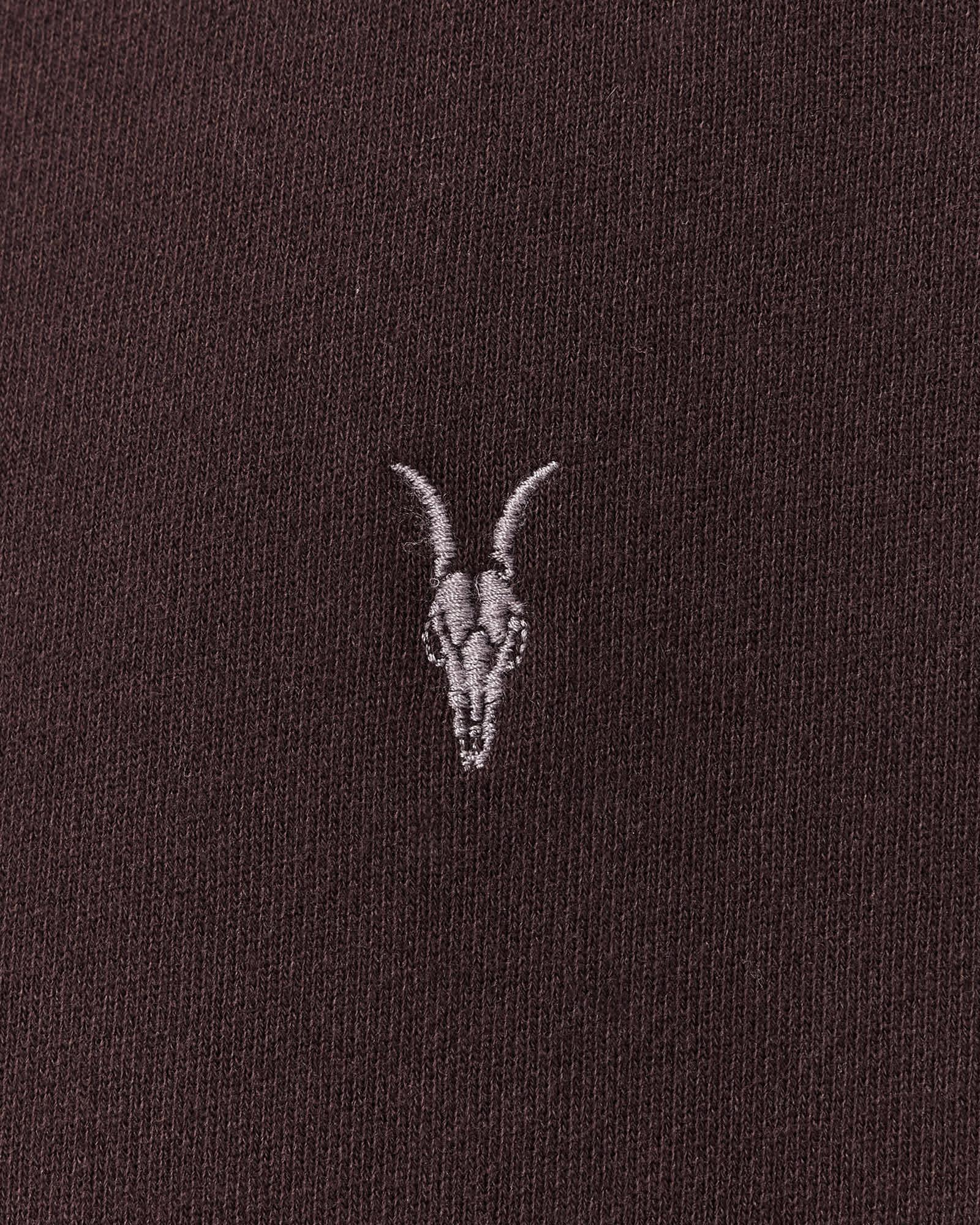 Asher Ramskull Boxy Sweatshirt PLUM BROWN | ALLSAINTS US Product Image