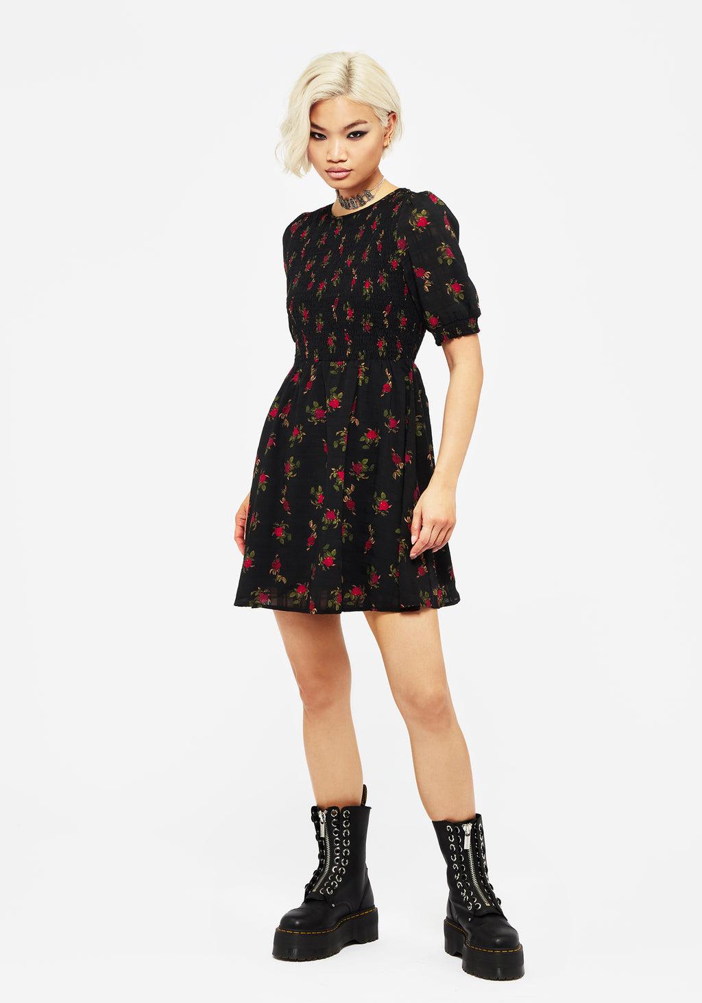 Darcey Floral Print Mini Dress Product Image