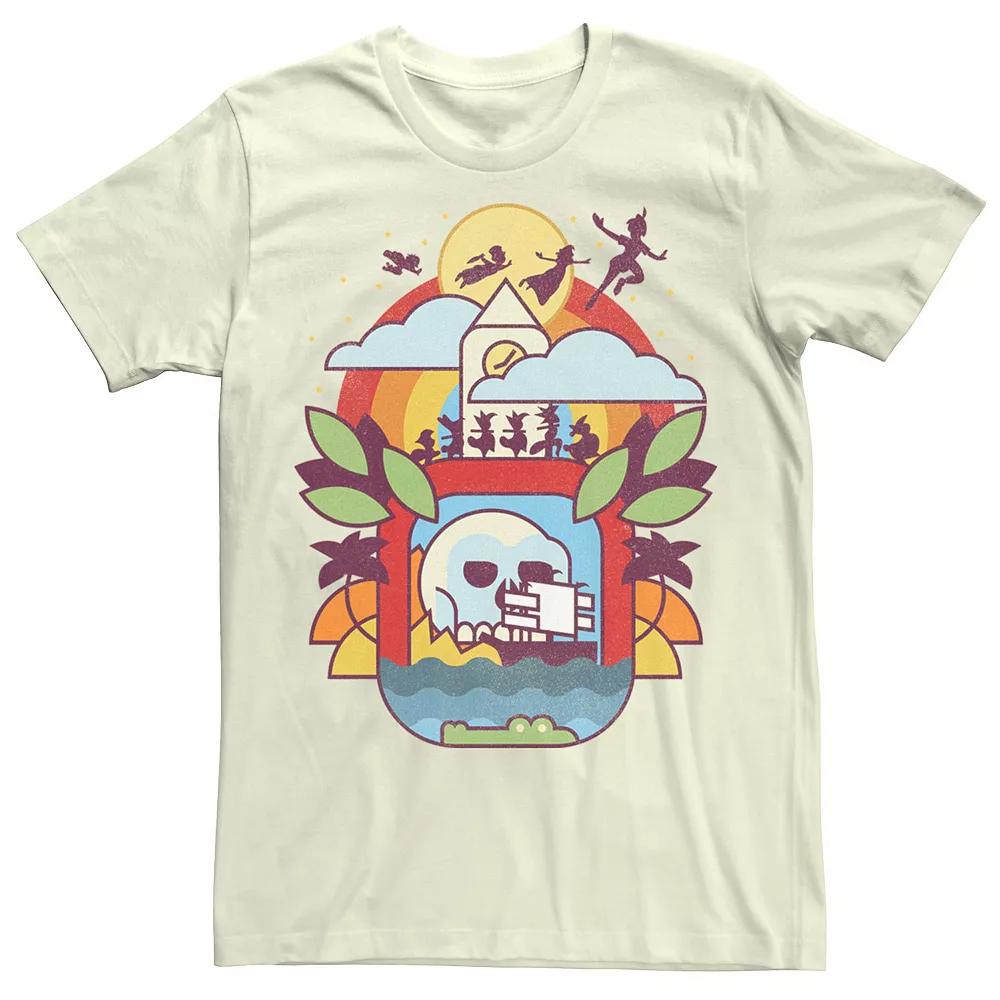 Disney's Peter Pan Geometric Neverland Portrait Men's Tee,  Product Image