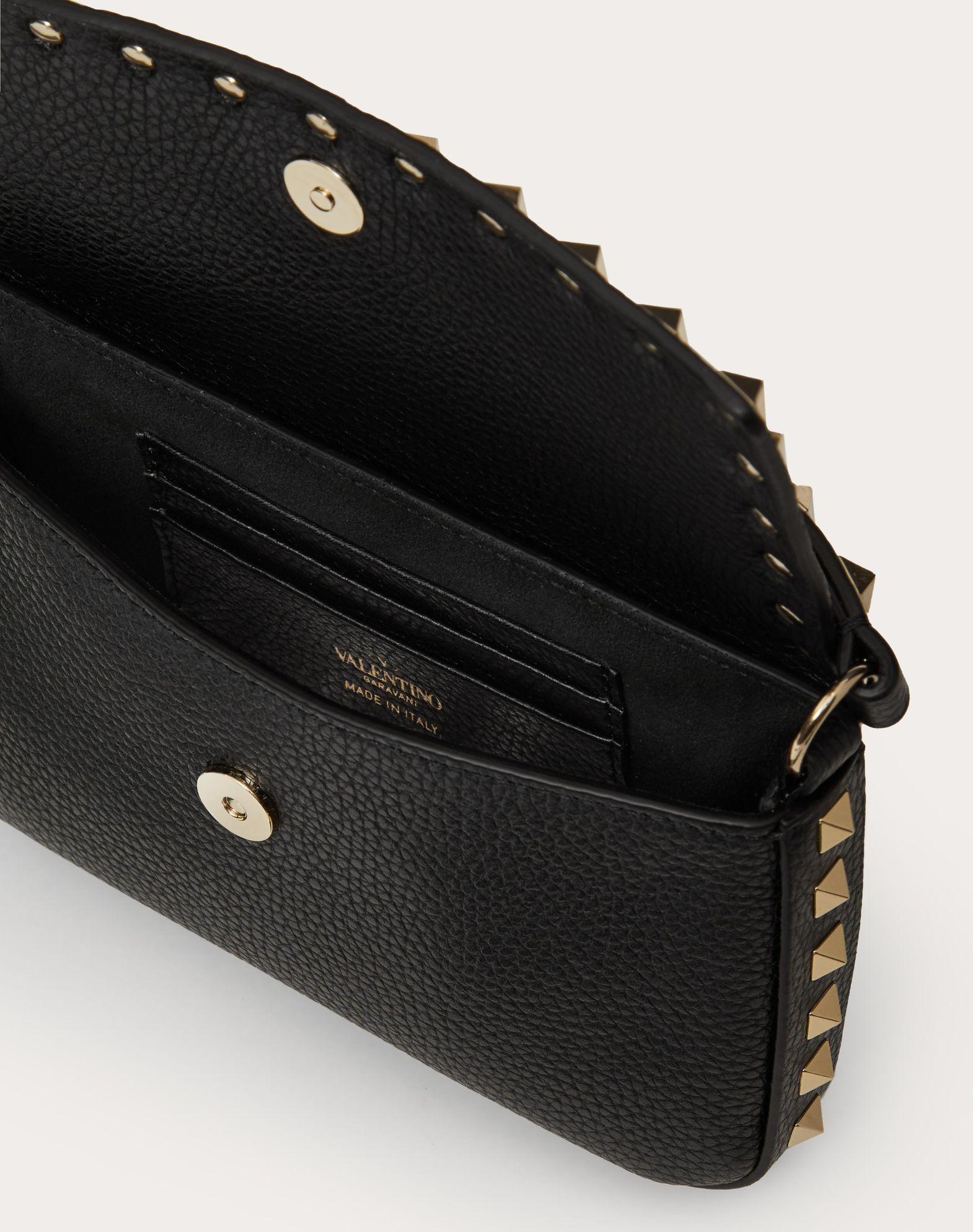 Rockstud Grainy Calfskin Pouch Product Image