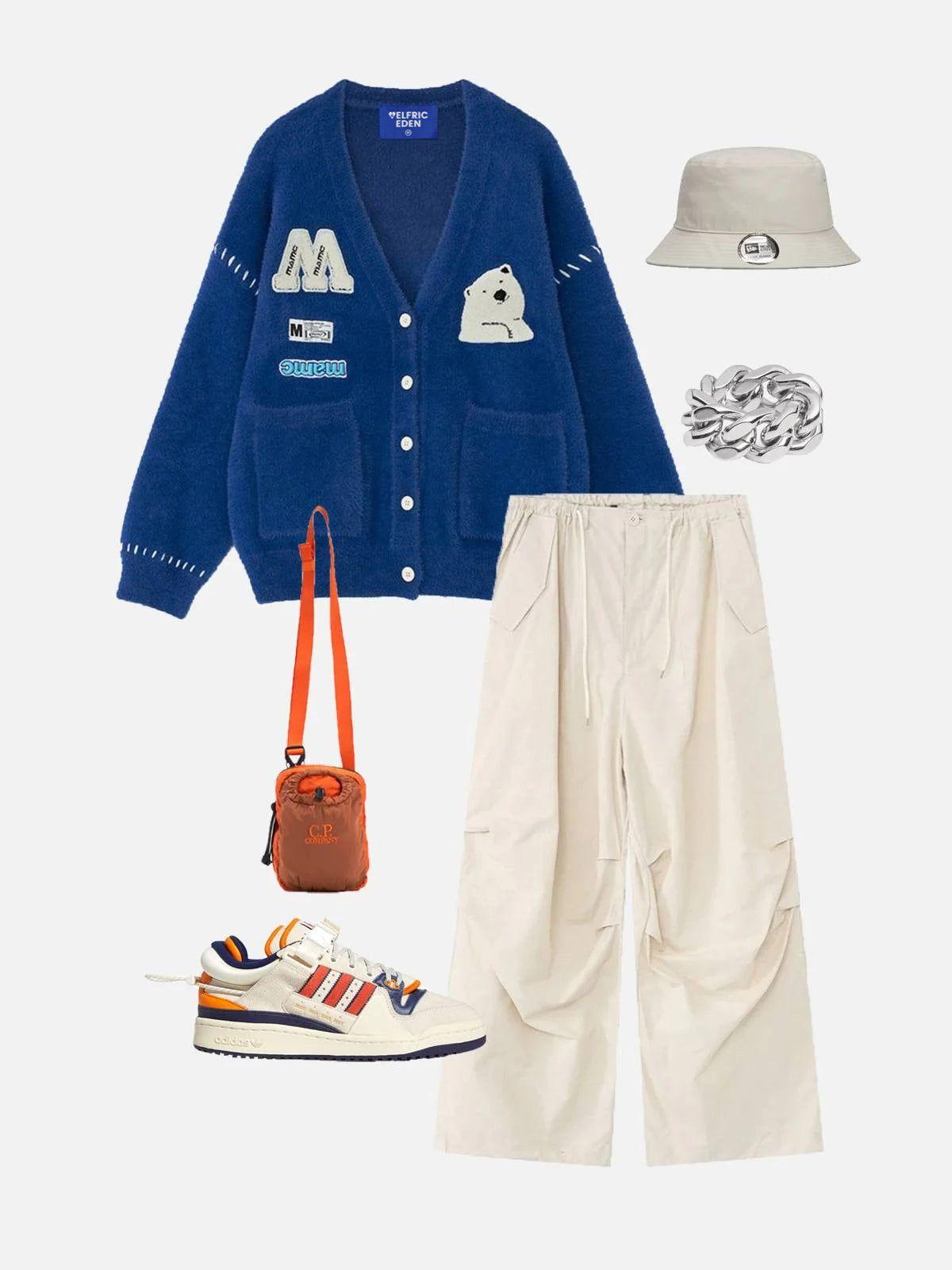 Aelfric Eden Polar Bear Fuzzy Cardigan Product Image