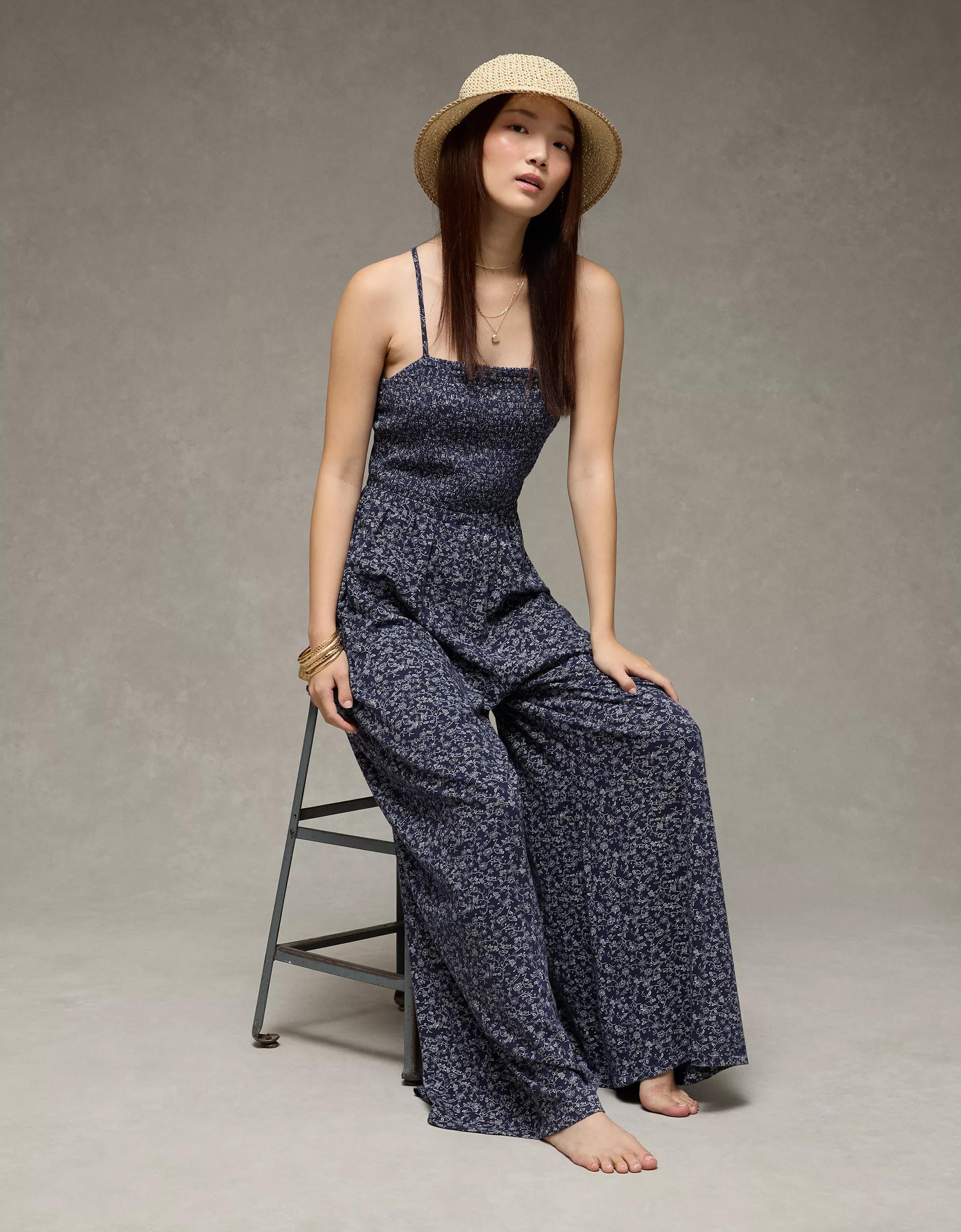 AE Sunchaser Knit Babydoll Jumpsuit Women's Product Image