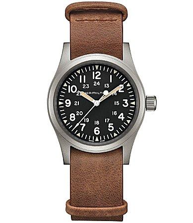 Hamilton Khaki Field Mechanical Canvas Strap Watch Product Image