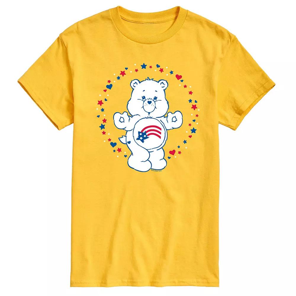 Men's Care Bears America Stars Hearts Graphic Tee,  Product Image