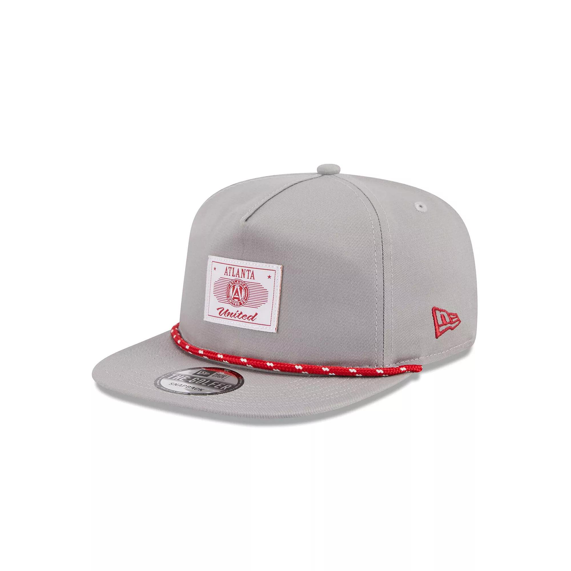 Men's New Era  Gray Atlanta United FC Established Patch 9FORTY A-Frame Trucker Adjustable Hat, Atu Grey Product Image