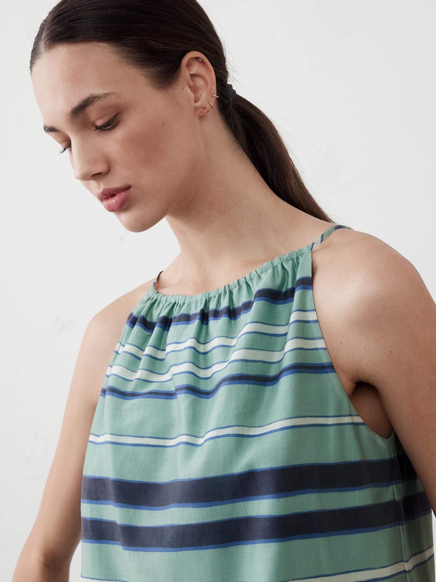 Jacquard Gathered Halter Top Product Image