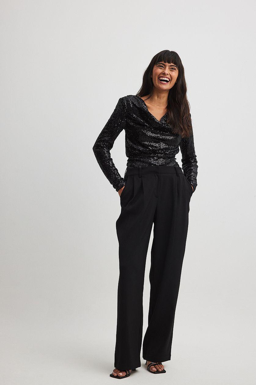 Waterfall Velvet Sequin Top Product Image