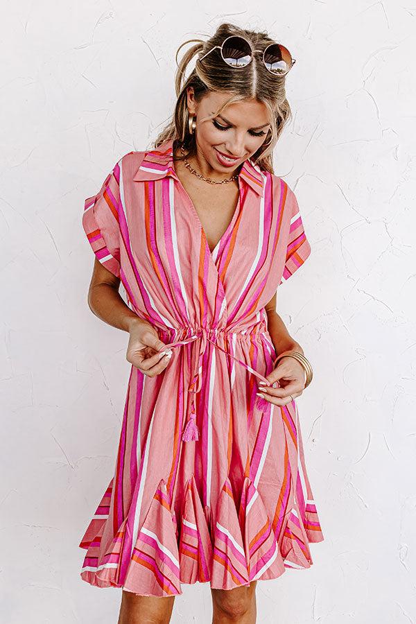 Country Club Cuteness Stripe Mini Dress Product Image