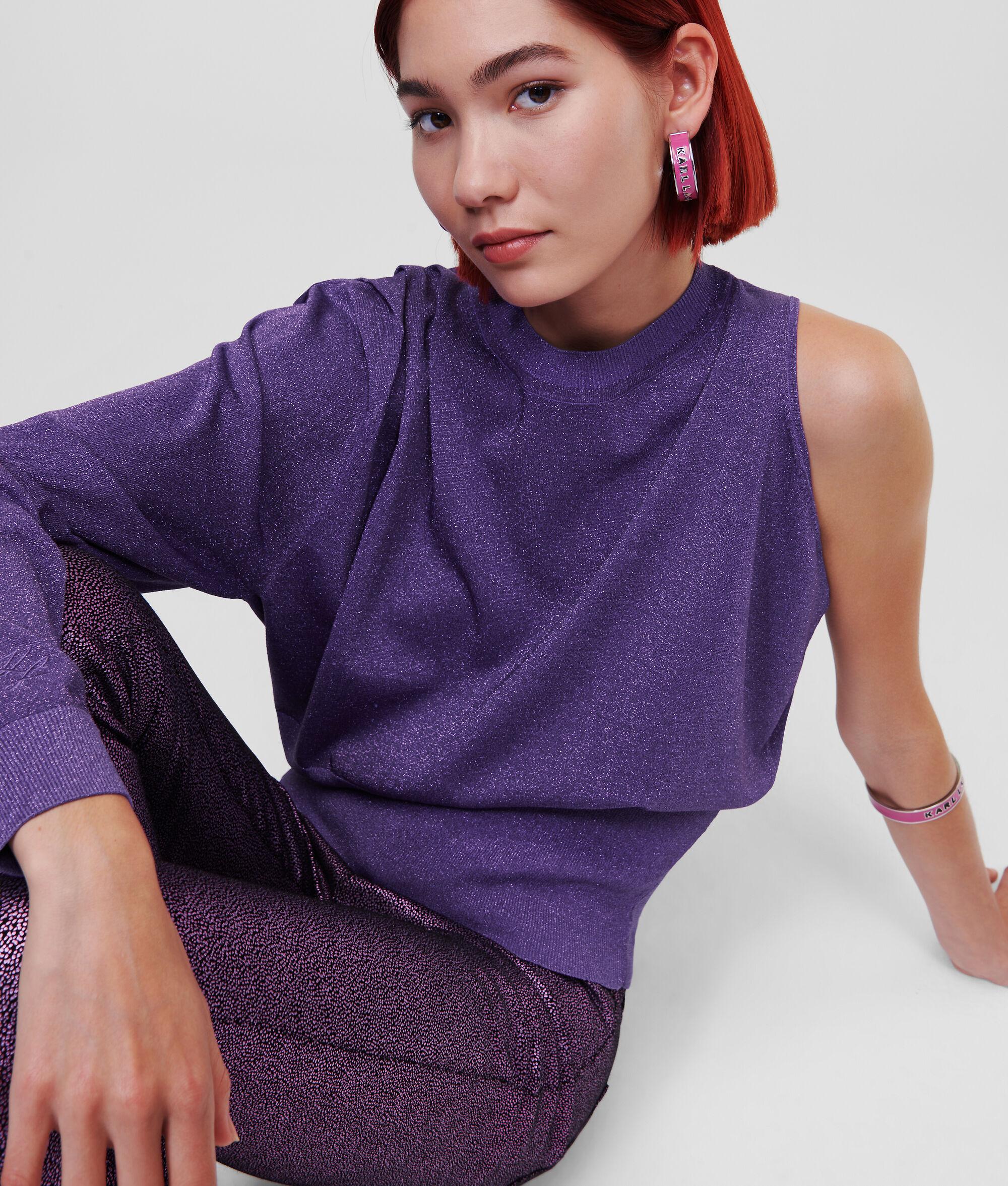 IRIDESCENT ASYMMETRIC SWEATER Product Image