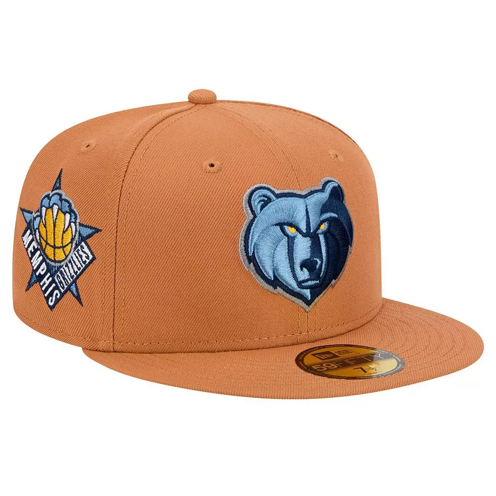 Men's New Era Tan Memphis Grizzlies Color Pack 59FIFTY Fitted Hat,  Product Image