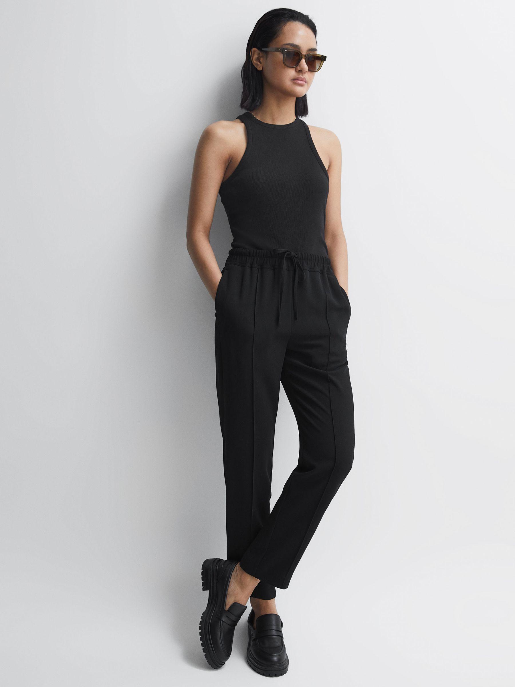 Leather Chunky Cleated Loafers in Black Product Image