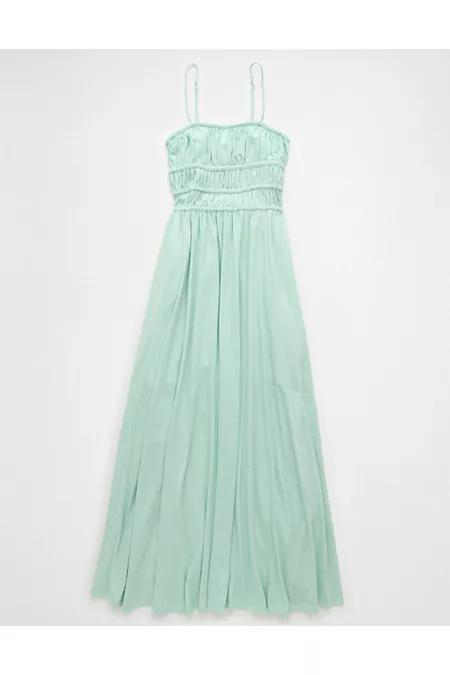 AE Sunchaser Knit Smocked Bodice Midi Dress Product Image