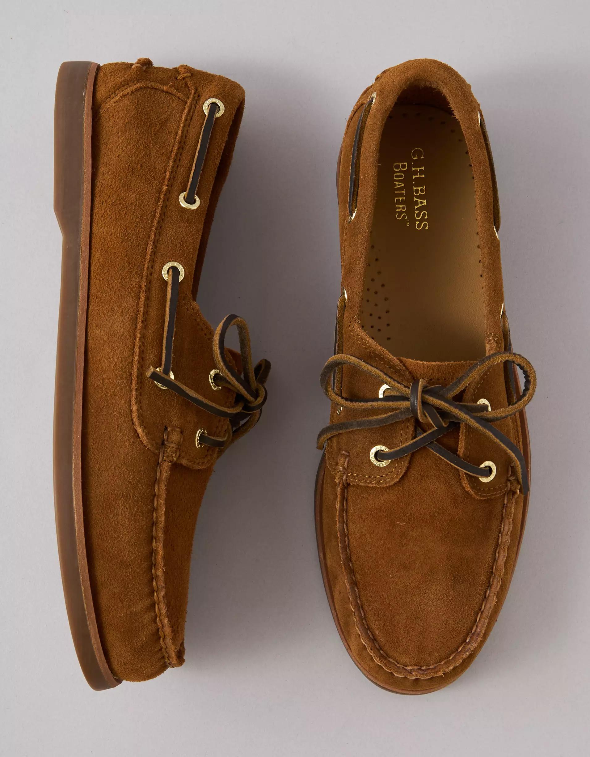 G.H. Bass Men's Hampton Leather Boat Shoe Product Image