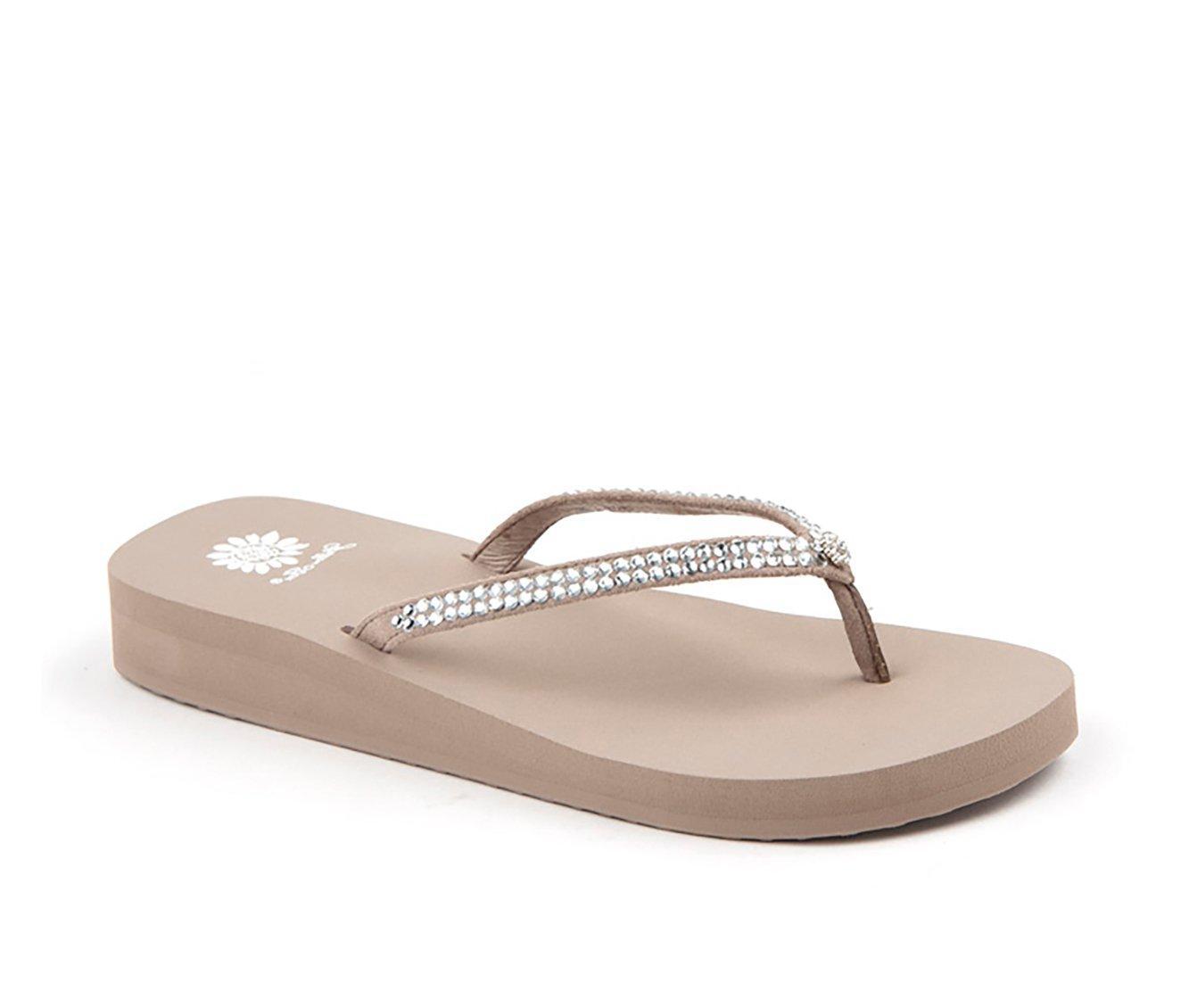 Women's Yellow Box Jello Flip-Flops Product Image