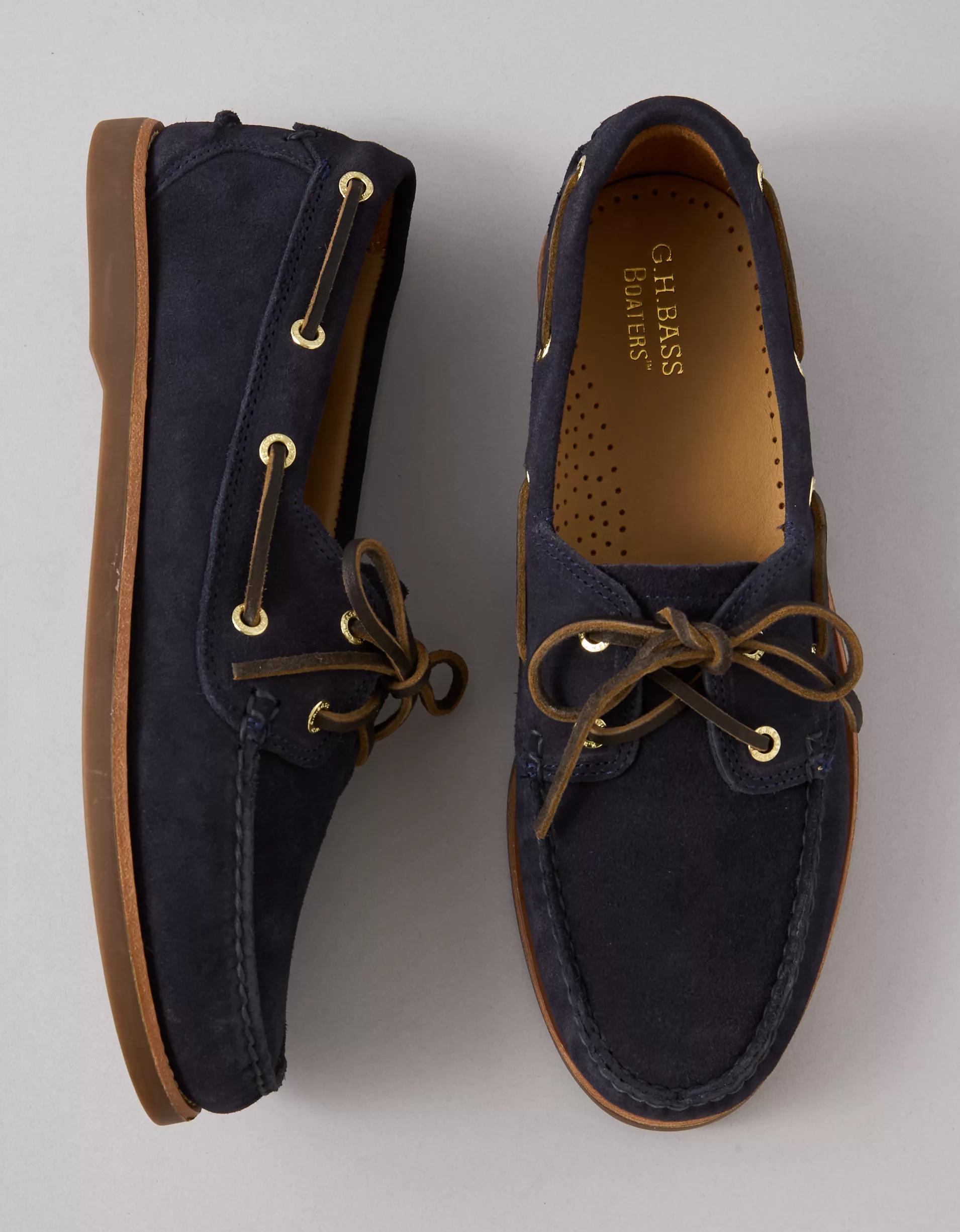 G.H. Bass Men's Hampton Leather Boat Shoe Product Image