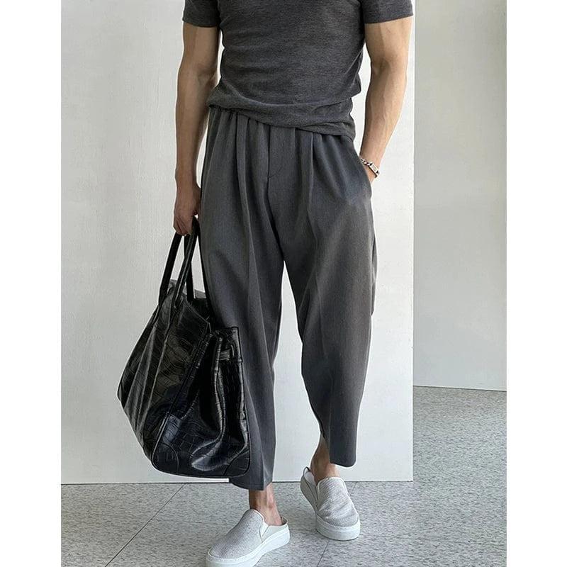 RT No. 18298 PLEATED CASUAL PANTS & SLIM SHORT SLEEVE Product Image